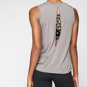 Athleta Essence Open Back Tank Grey